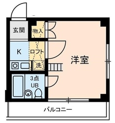 生田駅 徒歩7分 3階の物件間取画像